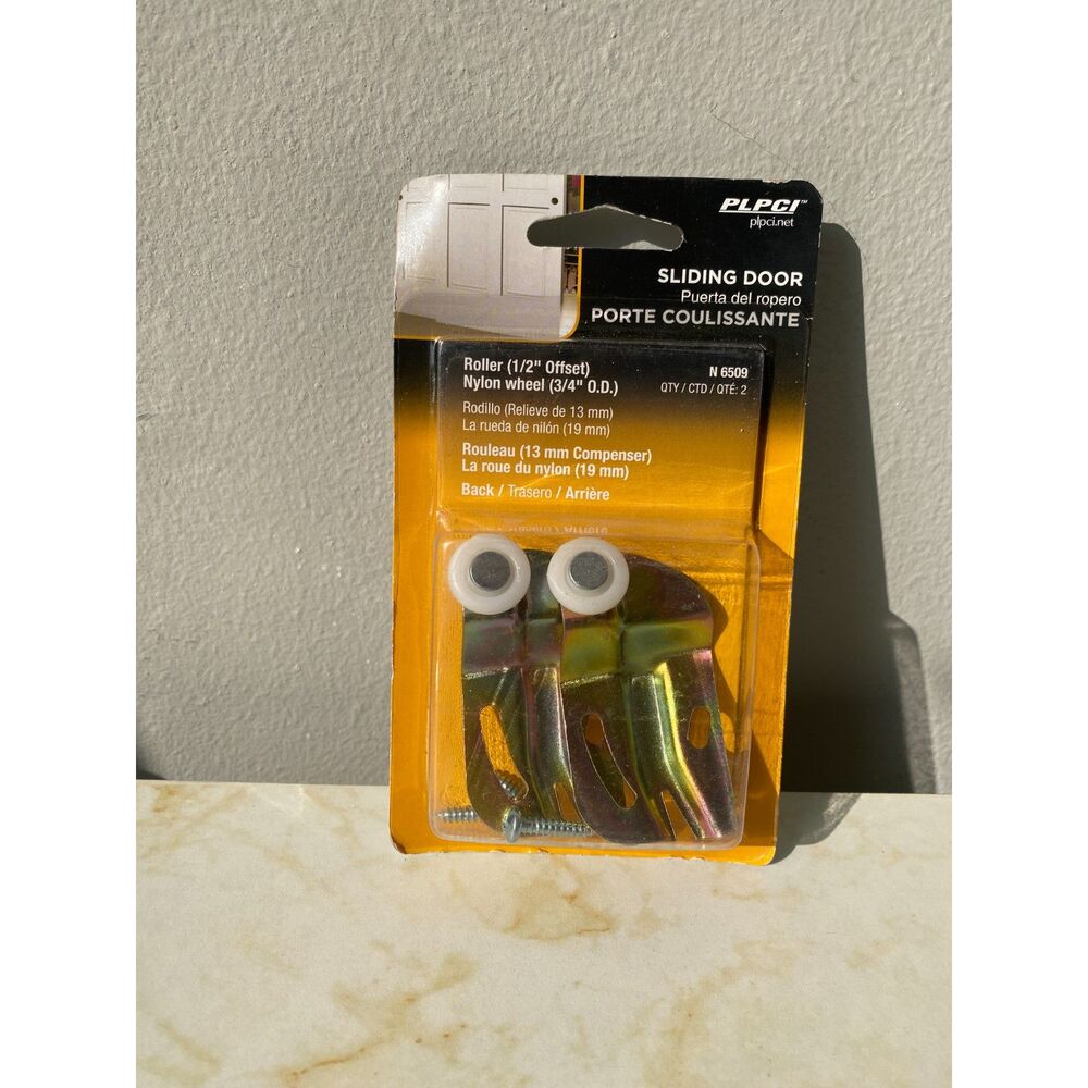 NEW PLPCI Sliding Door Closet Roller Nylon Wheel (1/2" Offset)